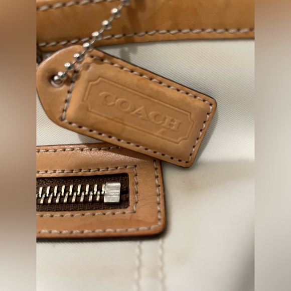 Coach Hampton Weekender Nylon Vachetta Tote Y2K - Picture 2 of 9